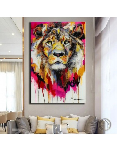 Tableau Peinture  Tête de Lion votre restaurant rapide dans 