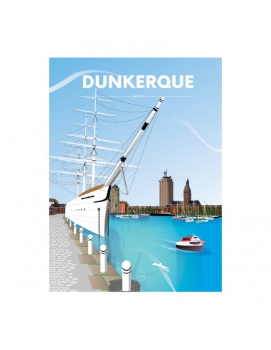 AFFICHE DUNKERQUE - LE PORT les ligaments