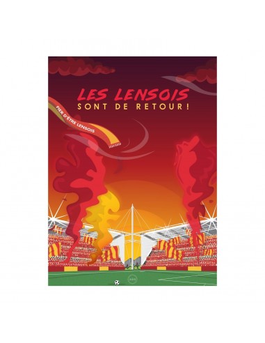 AFFICHE LENS - LES LENSOIS SONT DE RETOUR ! plus qu'un jeu 