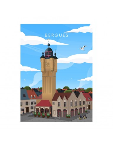 AFFICHE BERGUES - LE CENTRE VILLE Fin de série