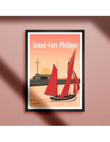 AFFICHE GRAND-FORT-PHILIPPE - LE CALVAIRE DES MARINS Toutes les collections ici