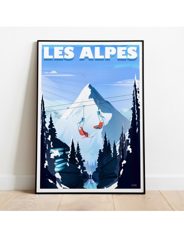 AFFICHE LES ALPES s'inspire de l'anatomie humaine