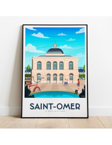 AFFICHE SAINT-OMER - LE MOULIN À CAFÉ pas cheres