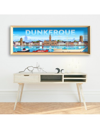 AFFICHE COLLECTOR DUNKERQUE - PANORAMIQUE Par le système avancé 