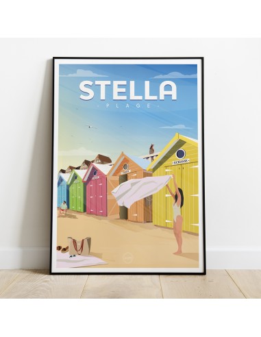 AFFICHE STELLA-PLAGE les ctes