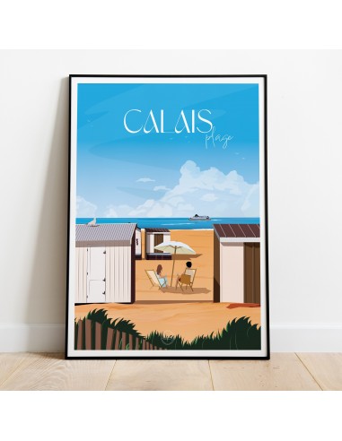 AFFICHE CALAIS - LA PLAGE pas cher