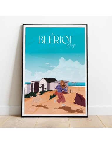 AFFICHE BLÉRIOT PLAGE pas cheres