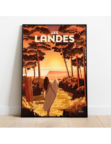 AFFICHE LES LANDES chez Cornerstreet bien 