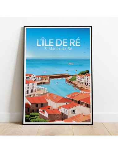 AFFICHE ILE DE RÉ de pas cher