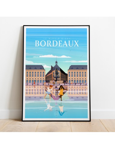 AFFICHE BORDEAUX - PLACE DE LA BOURSE. plus qu'un jeu 