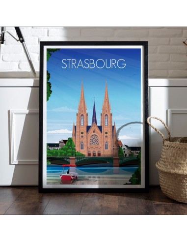 AFFICHE STRASBOURG Les magasins à Paris