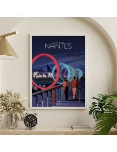 AFFICHE NANTES - DE NUIT du meilleur 