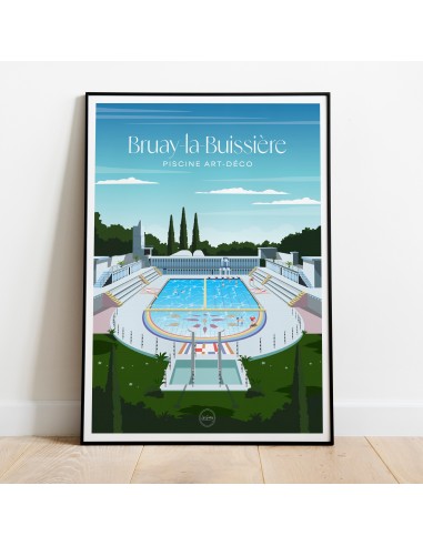 AFFICHE BRUAY-LA-BUISSIÈRE - LA PISCINE ART-DÉCO pour bénéficier 