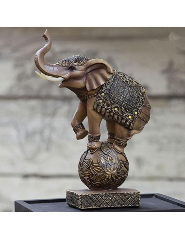 Statue Éléphant Chanceux le des métaux précieux