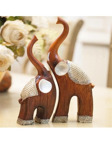 Statue Éléphant Animaux Sacrés (2 pièces) prix