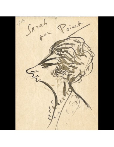 Poiret - Portrait de Sarah Rafale par Paul Poiret (circa 1920) Amélioration de cerveau avec