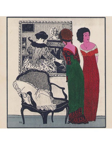 Poiret - Planche d'essai de la gravure n°2 de l'album Les Robes de Paul Poiret votre restaurant rapide dans 