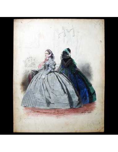 Dessin d'Hippolyte Pauquet pour le Petit Courrier des Dames (1858) Découvrez la collection